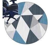 Tappeto Salvapavimento Antiscivolo Tappetino per sedia da ufficio Rotondo Tappeto per Sedia con Ruote Tappetino Pavimenti per Parquet e Pavimenti Duri Versione aggiornata 110 cm