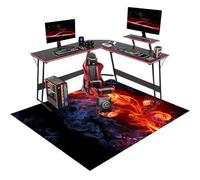 Tappeto Salvapavimento Protezione Parquet, Tappeto Sedia Ufficio AntiGraffio, Tappeto per Sedia Gaming, 160 x 170 cm Tappetino Protettivo Resistente per Pavimenti Duri