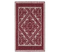 Tappeto Sardo BORDEAUX 55x115 cm lavabile 100% cotone prodotto in Sardegna. Tappetino bagno cucina ingresso pratico morbido.
