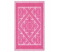 Tappeto Sardo FUCSIA 50x80 cm lavabile 100% cotone prodotto in Sardegna. Tappetino bagno cucina ingresso pratico morbido.
