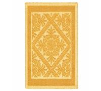 Tappeto Sardo GIALLO 40x60 cm lavabile 100% cotone prodotto in Sardegna. Tappetino bagno cucina ingresso pratico morbido.