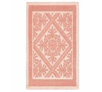 Tappeto Sardo ROSA SALMONE 50x80 cm lavabile 100% cotone prodotto in Sardegna. Tappetino bagno cucina ingresso pratico morbido.
