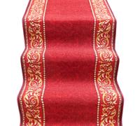 emmevi Tappeto Scala Stile Barocco Corsia Ingresso Corridoio Antiscivolo MOD.Picasso Dis_22 67X750 Bordeaux