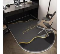 Tappeto Sedia da Ufficio Forma D, Morbido Antiscivolo con Design Moderno, Protezione Pavimento per Home Office, Gaming, Camera, Studio e Spazio di Lavoro (COLORE 3,120x140 cm)