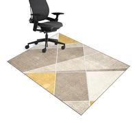 Tappeto Sedia Gaming/Tappeto Ufficio 140 x 160 cm, Tappetino per Sedia da Scrivania Antiscivolo, Tappeto Sedia Ufficio, Tappeto Salvapavimento, Tappeto Per Sedia Con Ruote, Tappeto Gaming Pavimento