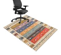 Tappeto Sedia Gaming/Tappeto Ufficio 80 x 120 cm, Tappetino per Sedia da Scrivania Antiscivolo, Tappeto Sedia Ufficio, Tappeto Salvapavimento, Tappeto Per Sedia Con Ruote, Tappeto Gaming Pavimento