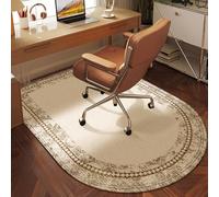 Tappeto Sedia Ovale per Pavimento,Antiscivolo Tappeto per Sedia con Ruote(Style10,100x140cm)