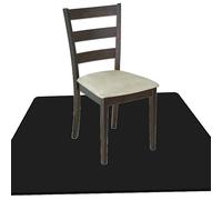 Tappeto Sedia Ufficio 110 x 195 cm Materiale Durevole Nel Tempo Tappeto Sedia Ufficio Antiscivolo e Silenzioso Multiuso per Il Pavimento Della Senza Arricciatura, Nero