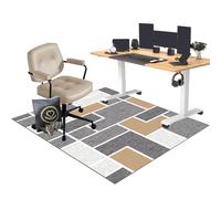 Tappeto Sedia Ufficio, 160 x 200 cm Tappetino protettivo per sedia da ufficio per laminato, parquet, piastrelle, pavimenti duri, Tappetini per Sedie da Ufficio, Tappeto per Sedia Ufficio Gaming