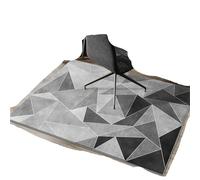 Tappeto semplice studio computer da ufficio sedia girevole e-sport tappetino antiscivolo soggiorno camera letto tappeto decorazione della casa per Parquet(Gray03,100x150cm 40x59imch)