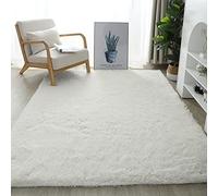 Tappeto Shaggy a pelo lungo morbido lavabile soffice tappeto per soggiorno camera da letto design moderno dimensioni 140x200cm