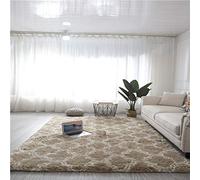 Tappeto Shaggy a pelo lungo morbido lavabile soffice tappeto per soggiorno camera da letto design moderno dimensioni 120x160cm