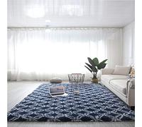 Tappeto Shaggy a pelo lungo morbido lavabile soffice tappeto per soggiorno camera da letto design moderno dimensioni 140x200cm