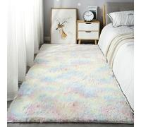 Tappeto Shaggy a pelo lungo morbido lavabile soffice tappeto per soggiorno camera da letto design moderno dimensioni 140x200cm