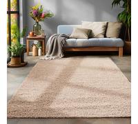 Tappeto “Shaggy”, a pelo lungo, per soggiorno, colori UNI, forma rettangolare / rotonda, Beige, 300x400 cm
