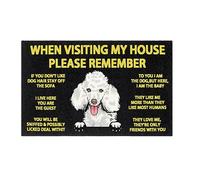 Tappeto shaggy con chihuahua siberiano, zerbino per cucina, bagno, cane, monologo, divertente, carino, zerbino di benvenuto divertente per casa (U, taglia unica)