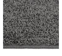 Tappeto Shaggy Grigio Scuro 80x150 cm Antiscivolo