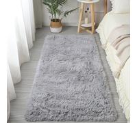 tappeto soffice, For camera da letto Tappeto grande in peluche in soffice e peloso Tappeti lavabili senza spargimento Soggiorno Ideale for soggiorno, , cameretta dei bambini(Light Grey,90*180cm)