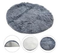 Tappeto Soffice Tappeto Peluche Rotondo con Pelo Seta Lana Solido Modello