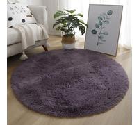 Tappeto Soffice Tappeto Peluche Rotondo Seta Lana Divano Coperta Anti-scivolo