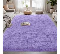 Tappeto Soggiorno 250 x 280 cm Morbido Moderno Scendiletto Camera da Letto Tappeti Dimensioni Diverse, con Fondo Antiscivolo per Interni, Cameretta Dei Bambini, Porpora
