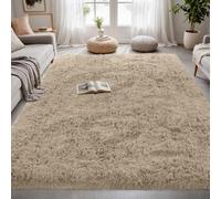Tappeto Soggiorno 250 x 280 cm Morbido Moderno Scendiletto Camera da Letto Tappeti Dimensioni Diverse, con Fondo Antiscivolo per Interni, Cameretta Dei Bambini, Beige
