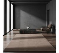 Tappeto Soggiorno Tinta Unita Uni Facile da Pulire Lavabile Resistente Passatoia Marrone Scuro 80x250 cm Salotto Antiscivolo Testato Sostanze Nocive Orlato Corridoio Sala da Pranzo Disimpegno OEKO-TEX