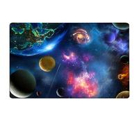 Tappeto spaziale, tappeto da gioco da 32x47 pollici di stampa pianeta, arredamento spaziale per soggiorno, camera da letto, gioco per la casa