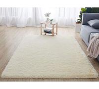 Tappeto spesso beige, 200 x 290 cm, decorazione moderna per soggiorno e cucina, tappeto morbido per interni eleganti, perfetto per gli amministratori domestici