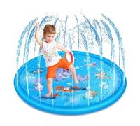 Tappeto sprinkler, tappeto d'acqua fumetto | centro giochi all'aperto antiscivolo per ragazzi e ragazze giardino terrazza festa estate spiaggia parco