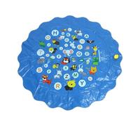 Tappeto Spruzzatore per Bambini Tappeto Piscina 100 cm con Lettere Inglesi