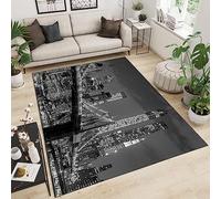 Tappeto, Stampa 3D Città Moderna New York Cityantiscivolo Tappeti Area Di, Per Soggiorno Camera Da Letto Cucina Decorazione Della Casa - Soft Facile Da Pulire 140 X 200 Cm