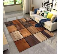 Tappeto, Stampa 3D Retro Struttura Della Plancia Di Legnoantiscivolo Tappeti Area Di, Per Soggiorno Camera Da Letto Cucina Decorazione Della Casa - Soft Facile Da Pulire 80 X 160 Cm /1450817724431