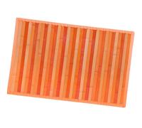 emmevi Tappeto Bamboo Legno Stuoia Antiscivolo Passatoia Pedana Bambù Cucina Bagno Degradè 50X370 Arancione