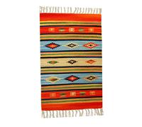 Tappeto Stuoia Passatoia 100% Cotone Kilim Indiano Etnico 6 Disegni 10 Misure ch