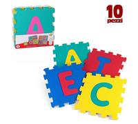 TAPPETO TAPPETINO PUZZLE LETTERE 10 PEZZI MORBIDO DIMENSIONE MATTONELLE 30X30CM