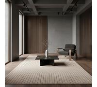 Tappeto tessitura piatta esterno design scandinavo 3D resistente alle intemperie resistente ai raggi UV lavabile resistente durevole beige 200x290 cm terrazza cucina adatto per robot aspirapolvere