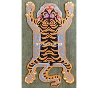 Tappeto tibetano ad anello tigre con 100% lana, 0,9 x 1,5 m per colori per de...