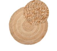 Tappeto tondo in iuta ø 140 cm beige Erence
