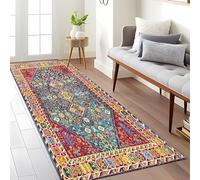 Tappeto tradizionale per corridoio, passatoie lavabili lunghe con supporto antiscivolo 1 m 1,5 m 2 m 2,5 m 3 m 3,5 m 4 m 4,5 m 5 m 6 m Tappeti per soggiorno, camera da letto, cucina ( Size : 80×250cm