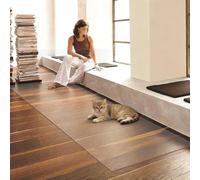 Tappeto Trasparente, Impermeabile, AntiGraffio, Antiscivolo, Ideale per Aree ad Alto Traffico, per Interni ed Esterni, Ingresso, Veranda, Lavanderia (122 x 522 cm)