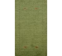 Tappeto Tribale Gabbeh Verde Fatto A Mano Di Lusso 2x5 Ft