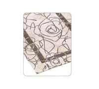 BIANCHERIAWEB Tappeto Velour Antiscivolo Modello Camelia By Suardi 115x175 cm Fango