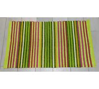 ✔ Tappeto Verde Cotone 100% Reversibile 60x100cm Bagno, Lavanderia, Cucina
