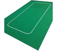 Tappeto verde in feltro da casinò per Texas Holdem Poker, con carte da gioco da Poker