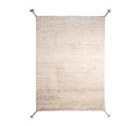 Tappeto Woodnotes Uni in Lana Annodata A Mano 140 x 200 cm Bianco Avorio