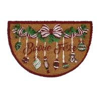 Tappeto zerbino natalizio in cocco stampato antiscivolo 40x60 cm Natale 7131