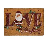 Tappeto zerbino natalizio in cocco stampato antiscivolo 40x60 cm Natale 7131