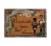 Tappeto zerbino natalizio in cocco stampato antiscivolo 40x60 cm Natale 7131