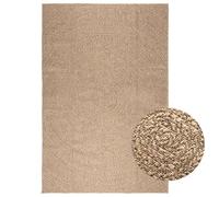 Tappeto ZIZUR 160 x 230 cm, effetto iuta, per interni ed esterni | Materiale PP, resistente, terrazza, balcone, giardino, picnic, facile da pulire, ad asciugatura rapida